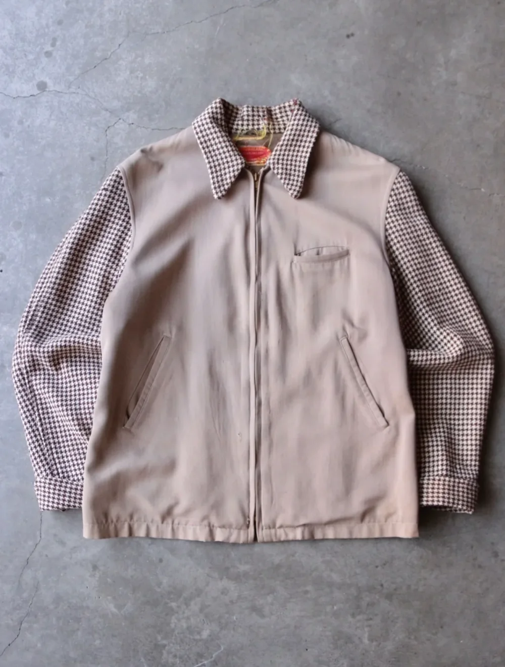 Houndstooth Gabardine Jacket
